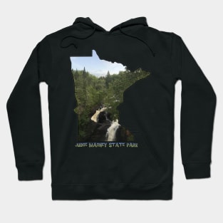 Minnesota Outline (Devil's Kettle in Judge Magney State Park) Hoodie